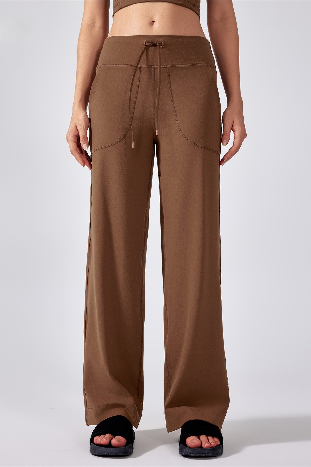 Classic Comfortable Wide-Leg Drawstring Pants