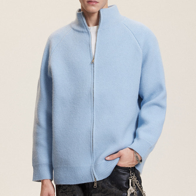 Skyline Knit Zip-Up Sweater