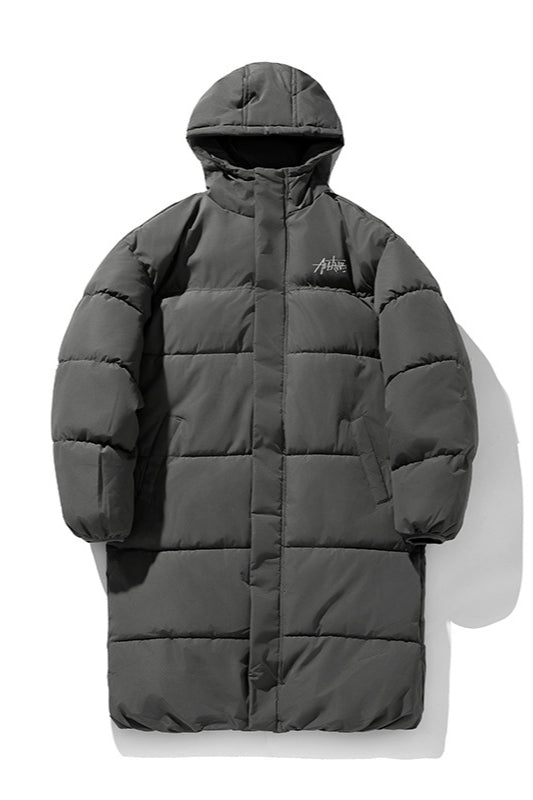 Winter Warmth Long Down Hooded Jacket