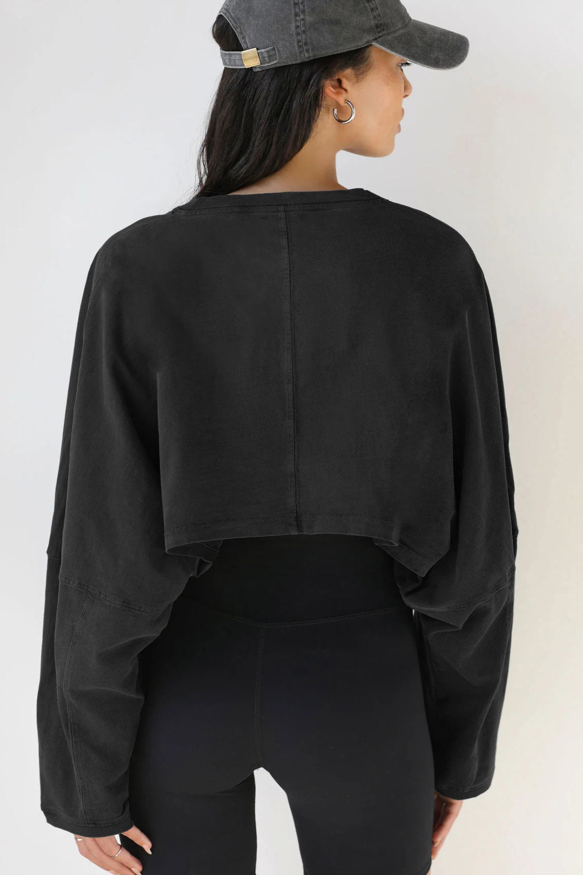 Ethereal Drift Oversized Crop Top