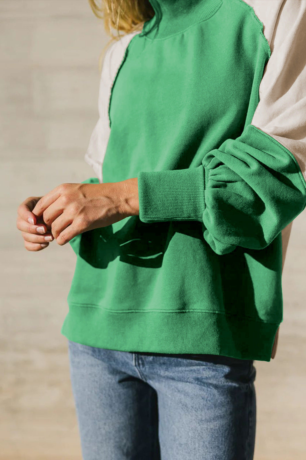 Colorblock Raglan Sweatshirt