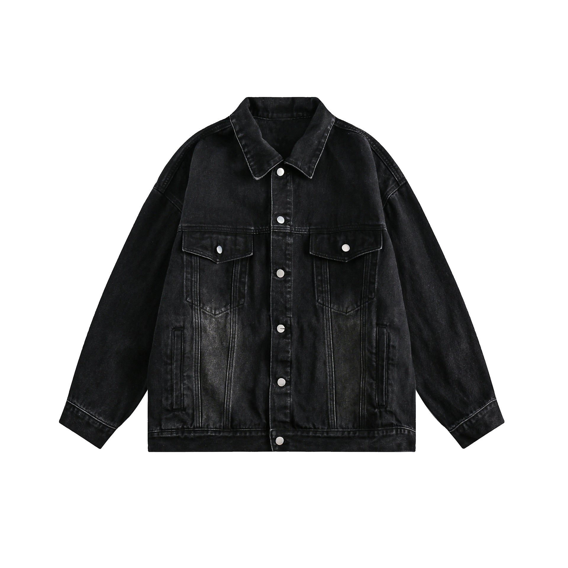 Classic Gradient Washed Denim Jacket