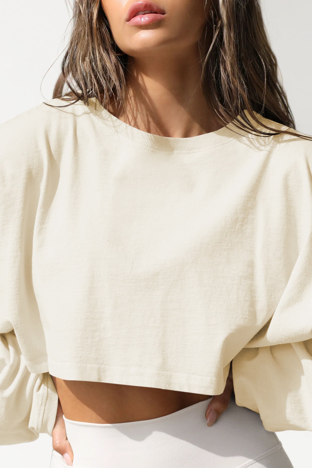 Ethereal Drift Oversized Crop Top