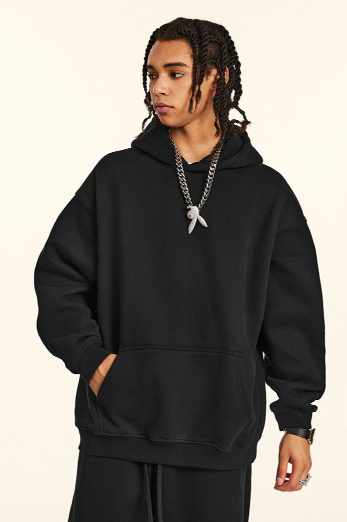 Oversize Hoodie Kapuzenpullover Sweatshirt Bequem Lang Modisch