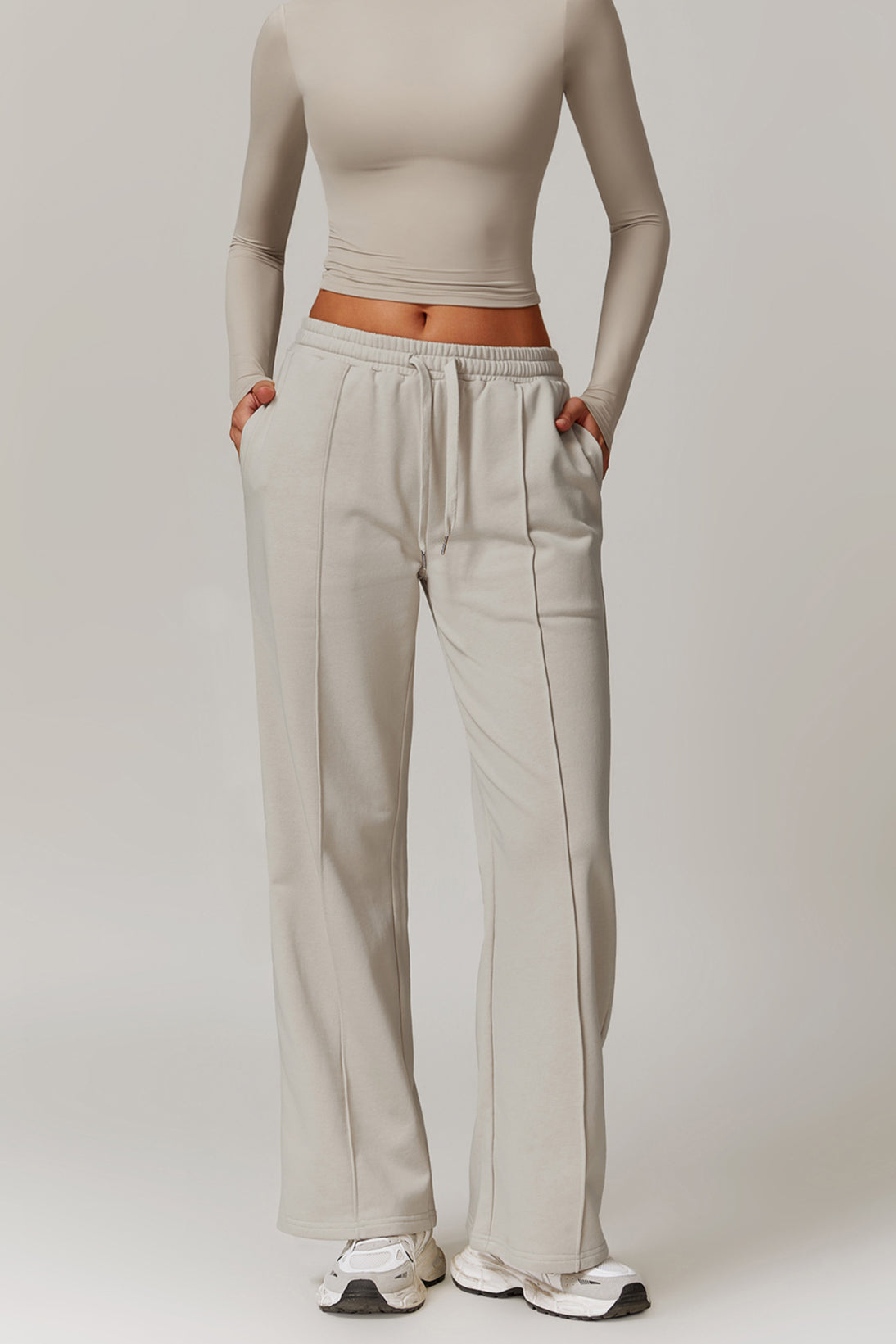 Women's Comfortable Drawstring Lounge Trousers for Relaxed Fit