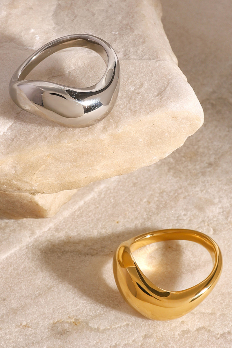 Elegant and Classic Gold/Silver Band Ring