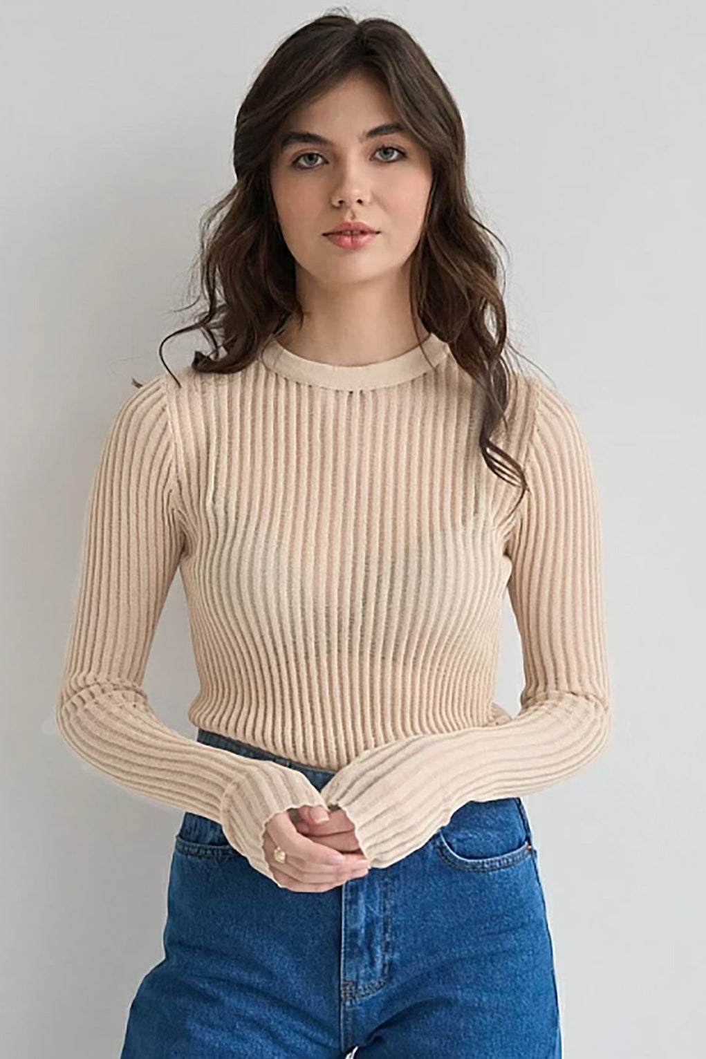 Sable Rhythm Knit Top