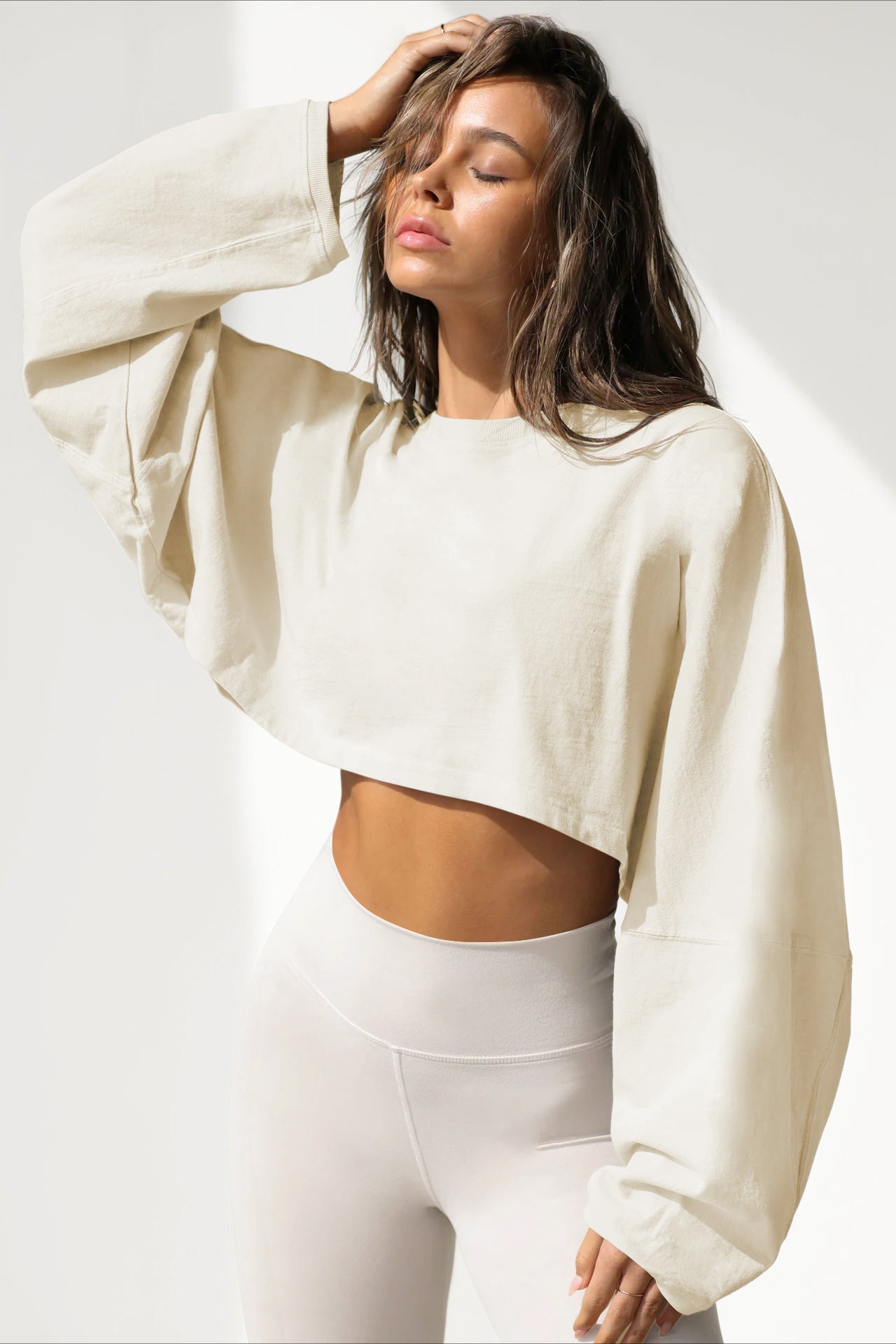 Ethereal Drift Oversized Crop Top