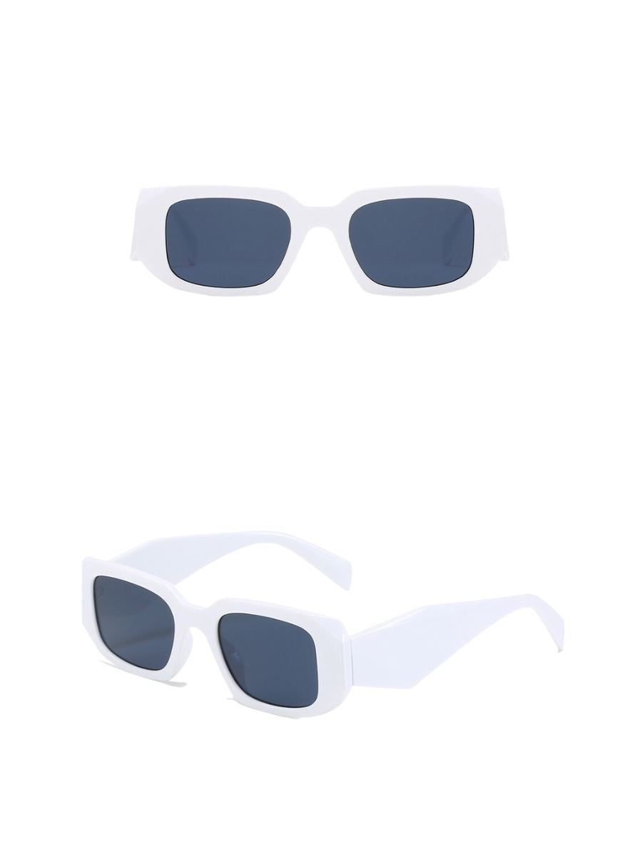 Catwalk Square Frame Sunglasses Pinchbox White 